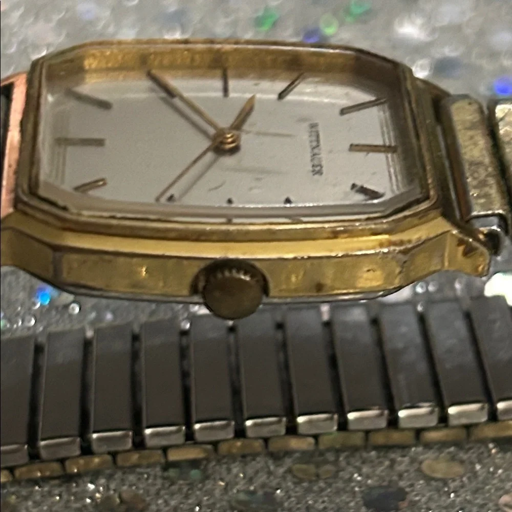Wittnauer Vintage Gold and Silver tone Watch running perpetual